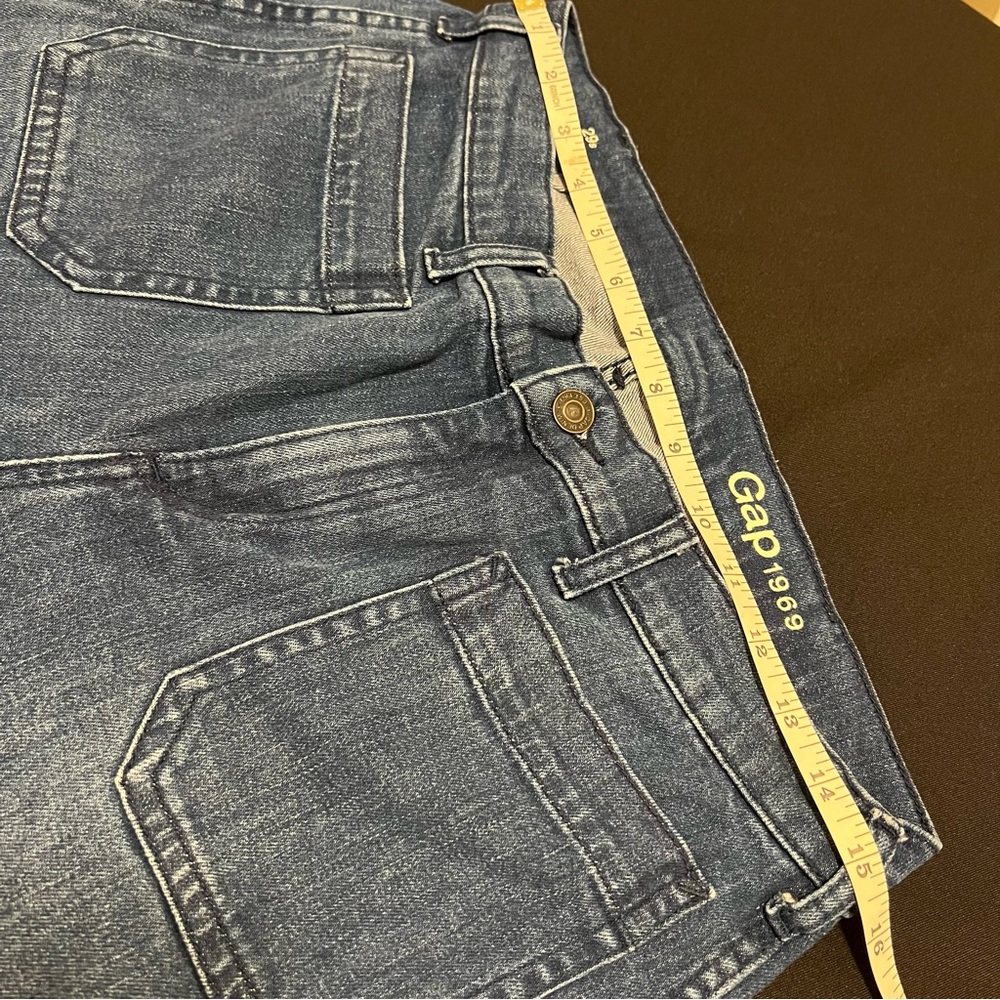 GAP 1969 Flare Patch Authentic mid Rise Size 8Short 29s Women’s Denim Jeans - Picture 3 of 11